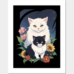 Floral Persian's Nocturne Posters and Art